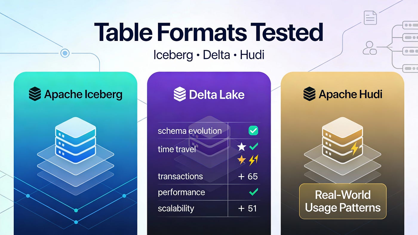 Delta Lake, Apache Iceberg, or Apache Hudi: Choosing an Open Table Format